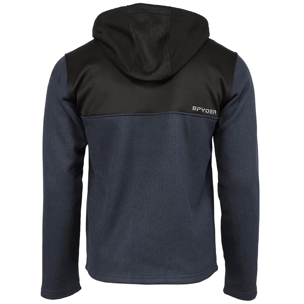 Spyder Men's Racer 1/4 Zip Pullover Hoodie, Frontier Medium